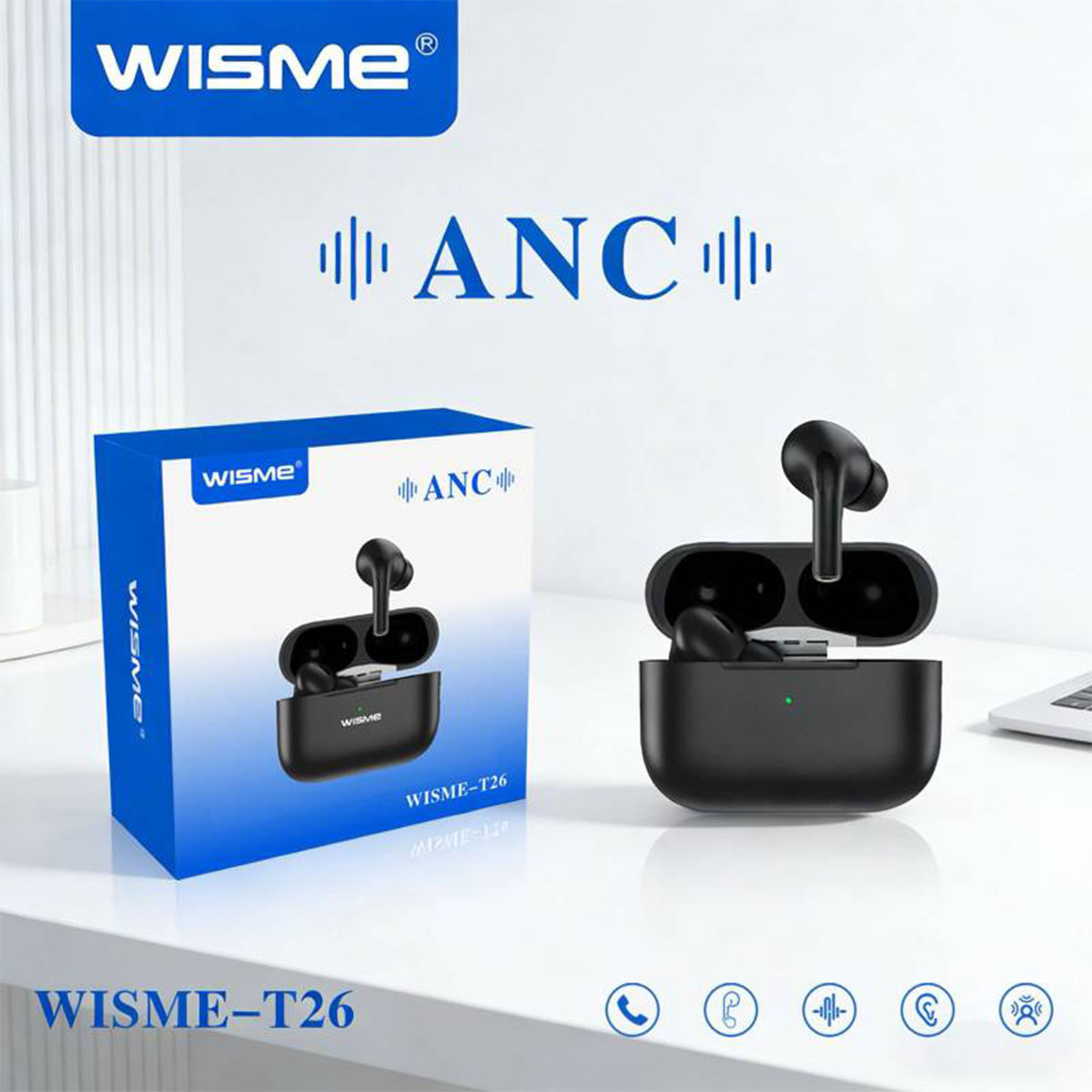 ایرپاد پرو مدل wisme t26 anc